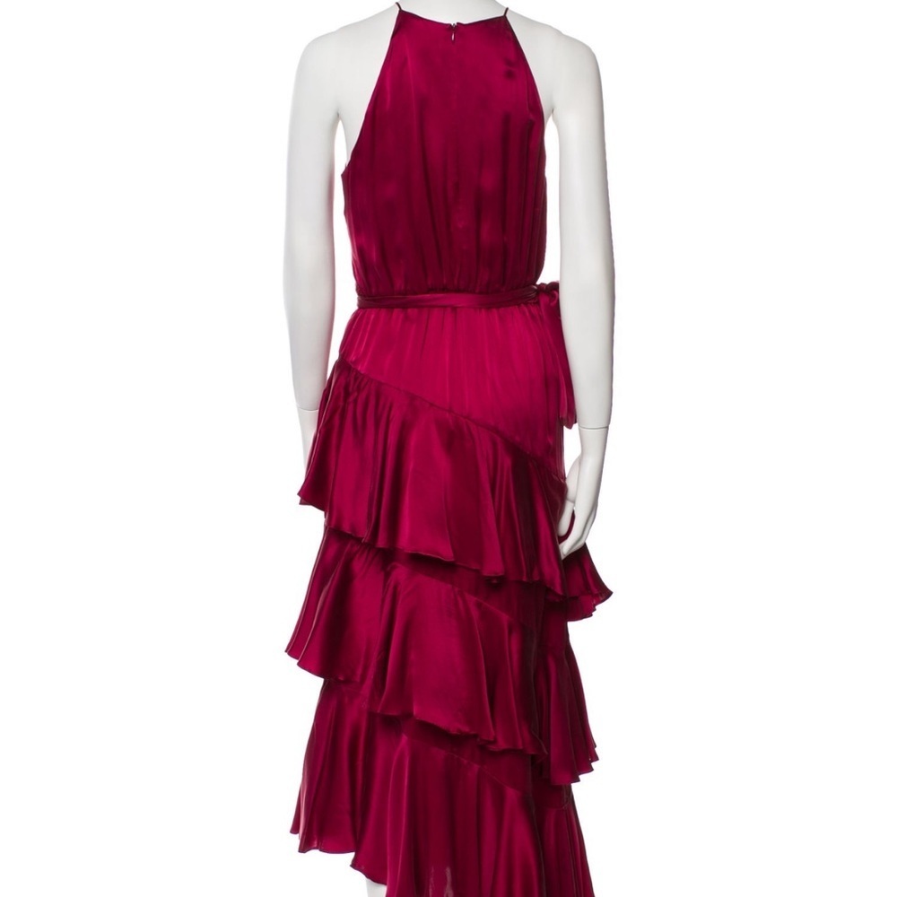 Zimmermann Pink High Low Halter Gown SZ XS Petite - Picture 6 of 7